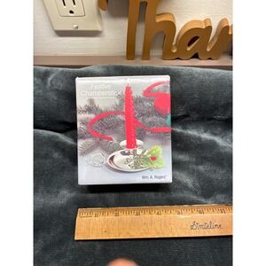 Vintage Silver Plated Festive Chamberstick Wm. A. Rogers Oneida New Christmas